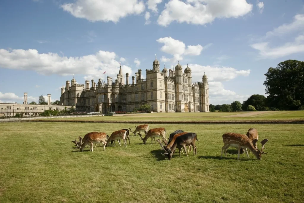 Burghley house Aerial view 